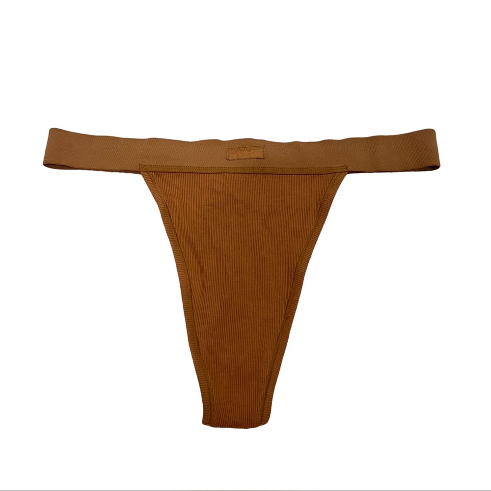 Skims cotton ribbed thong